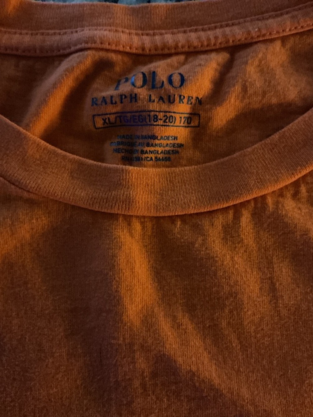Polo by Ralph Lauren Orange Short Sleeve Tee